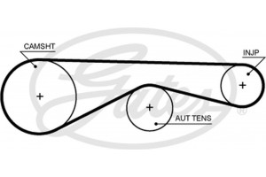 Gates Σετ Οδοντωτού Ιμάντα - K015704XS