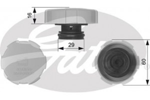Gates Τάπα κλεισίματος, Δοχείο Ψυκτικού Υγρού - RC231