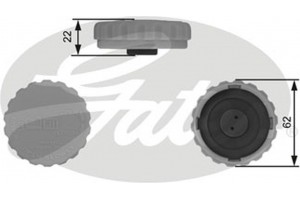 Gates Τάπα κλεισίματος, Δοχείο Ψυκτικού Υγρού - RC235