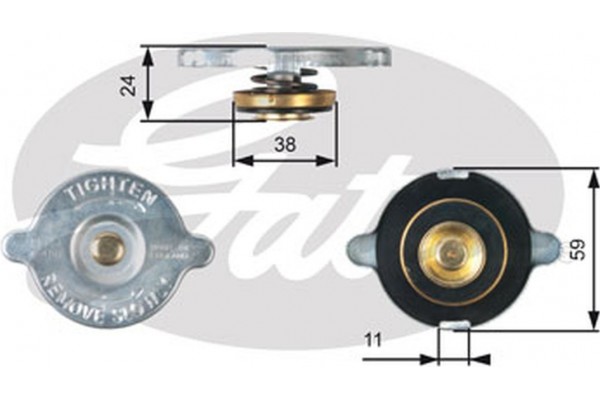 Gates Τάπα κλεισίματος, Ψύκτης - RC107