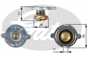 Gates Τάπα κλεισίματος, Ψύκτης - RC110