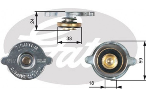 Gates Τάπα κλεισίματος, Ψύκτης - RC115