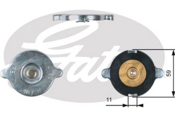 Gates Τάπα κλεισίματος, Ψύκτης - RC117