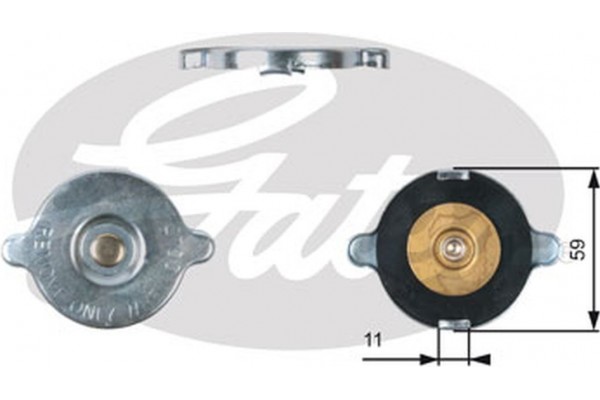 Gates Τάπα κλεισίματος, Ψύκτης - RC117