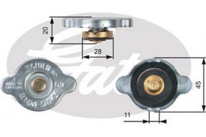 Gates Τάπα κλεισίματος, Ψύκτης - RC124