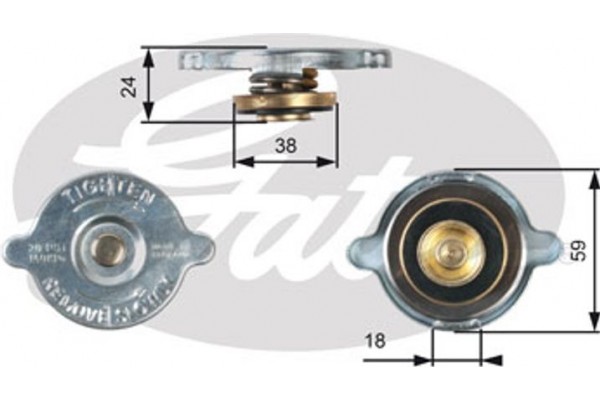 Gates Τάπα κλεισίματος, Ψύκτης - RC125