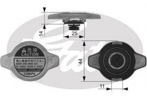 Gates Τάπα κλεισίματος, Ψύκτης - RC134
