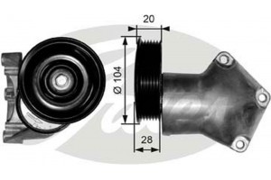 Gates Τεντωτήρας ιμάντα, Ιμάντας poly-V - T38202