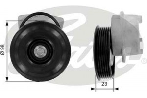 Gates Τεντωτήρας ιμάντα, Ιμάντας poly-V - T38203