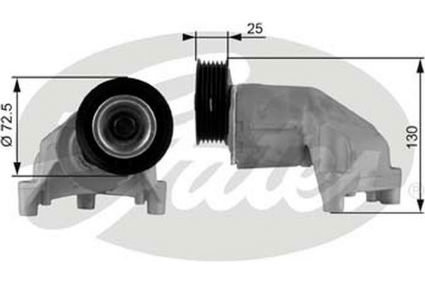 Gates Τεντωτήρας ιμάντα, Ιμάντας poly-V - T38272 Gates Τεντωτήρας ιμάντα, Ιμάντας poly-V - T38272