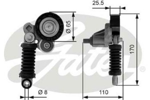 Gates Τεντωτήρας ιμάντα, Ιμάντας poly-V - T38348