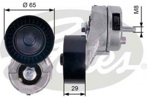 Gates Τεντωτήρας ιμάντα, Ιμάντας poly-V - T38356