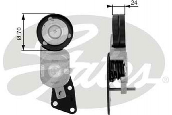 Gates Τεντωτήρας ιμάντα, Ιμάντας poly-V - T38426