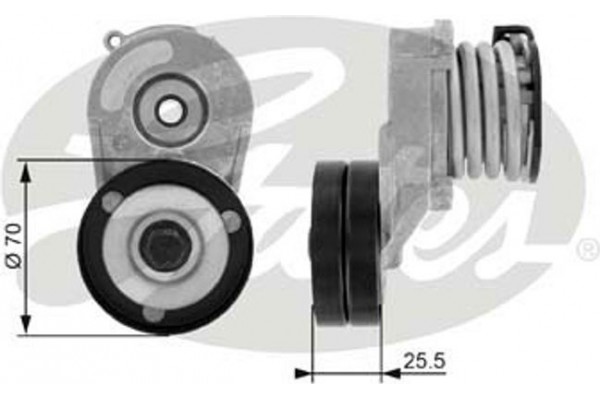 Gates Τεντωτήρας ιμάντα, Ιμάντας poly-V - T38432