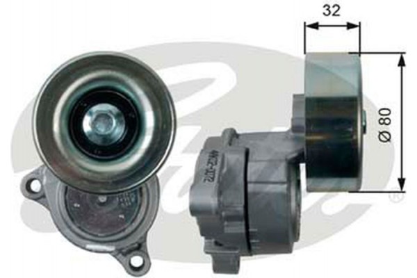 Gates Τεντωτήρας ιμάντα, Ιμάντας poly-V - T38489