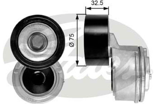 Gates Τεντωτήρας ιμάντα, Ιμάντας poly-V - T38640