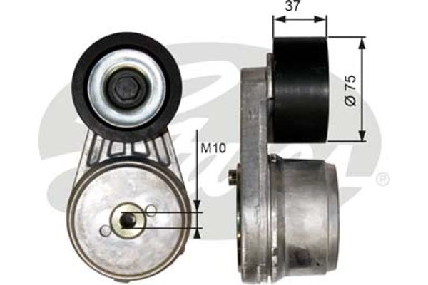 Gates Τεντωτήρας ιμάντα, Ιμάντας poly-V - T38644