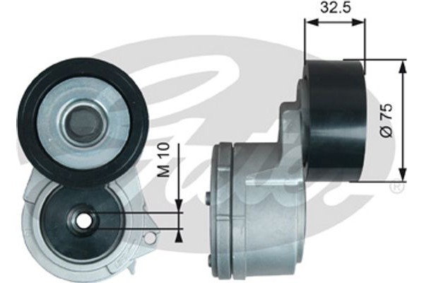 Gates Τεντωτήρας ιμάντα, Ιμάντας poly-V - T38724