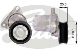 Gates Τεντωτήρας ιμάντα, Ιμάντας poly-V - T39074