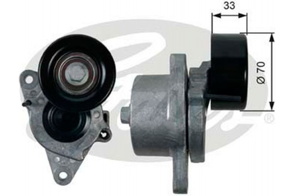 Gates Τεντωτήρας ιμάντα, Ιμάντας poly-V - T39170