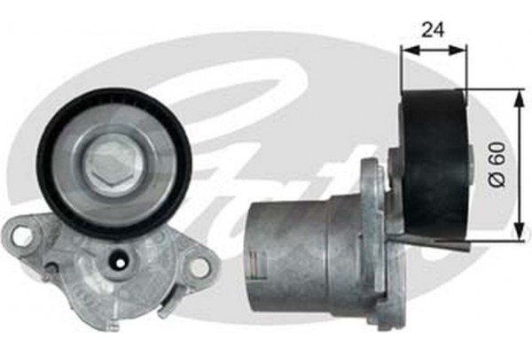 Gates Τεντωτήρας ιμάντα, Ιμάντας poly-V - T39272