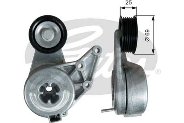 Gates Τεντωτήρας ιμάντα, Ιμάντας poly-V - T39349