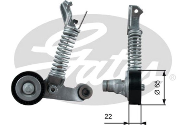 Gates Τεντωτήρας ιμάντα, Ιμάντας poly-V - T39373