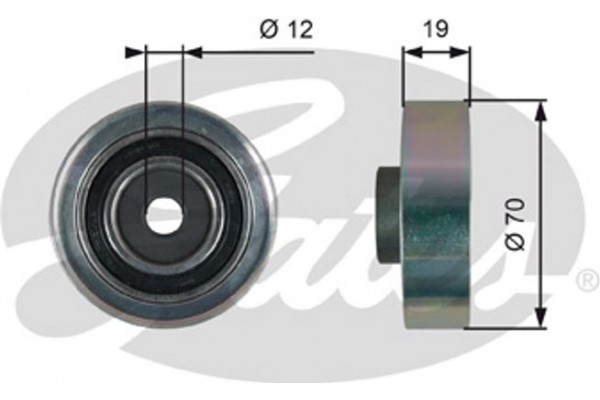 Gates Τεντωτήρας, Ιμάντας poly-V - T36278