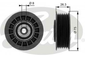 Gates Τεντωτήρας, Ιμάντας poly-V - T38092