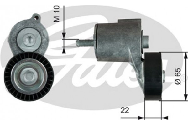 Gates Τεντωτήρας, Ιμάντας poly-V - T38315