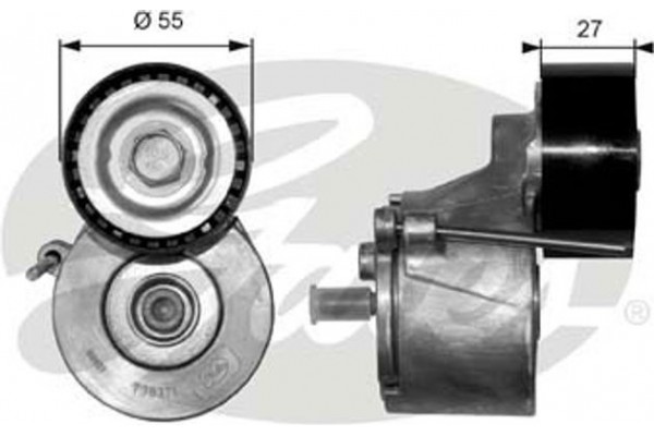 Gates Τεντωτήρας, Ιμάντας poly-V - T38371