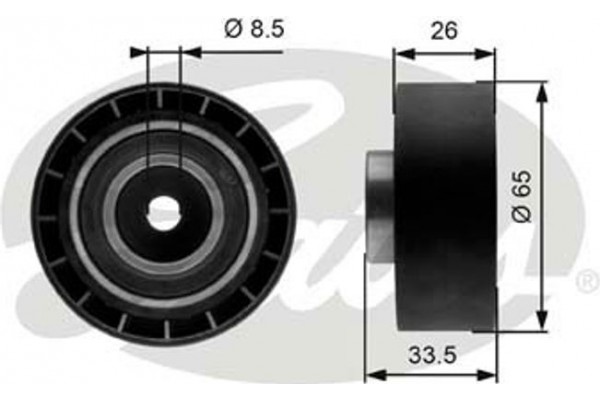 Gates Τεντωτήρας, Ιμάντας poly-V - T39057