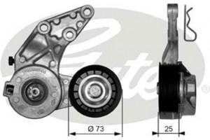 Gates Τεντωτήρας, Ιμάντας poly-V - T39067