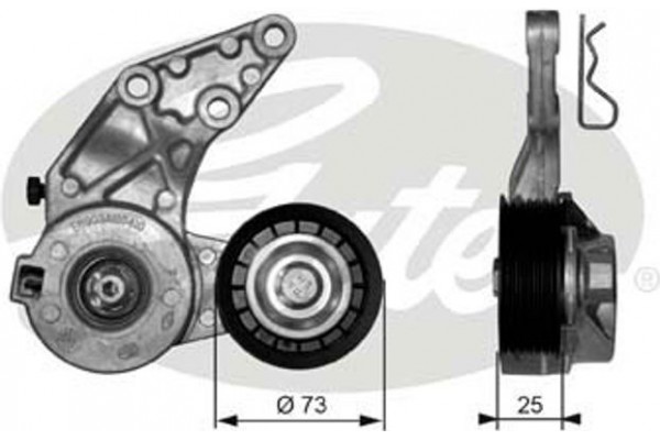 Gates Τεντωτήρας, Ιμάντας poly-V - T39067