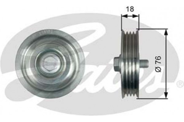 Gates Τεντωτήρας, Ιμάντας poly-V - T39183