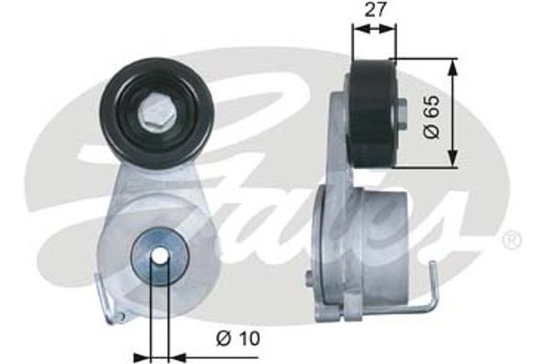 Gates Τεντωτήρας, Ιμάντας poly-V - T39275