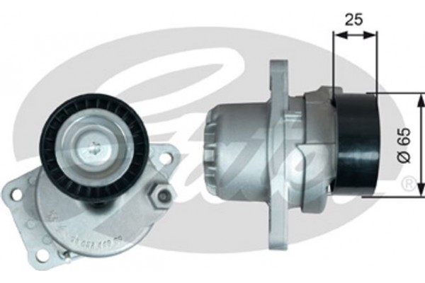 Gates Τεντωτήρας, Ιμάντας poly-V - T39376