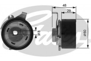 Gates Τεντωτήρας, οδοντ. Ιμάντας - T43003