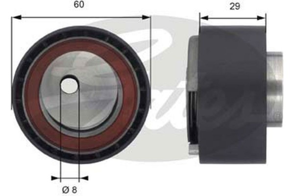 Gates Τεντωτήρας, οδοντ. Ιμάντας - T43055