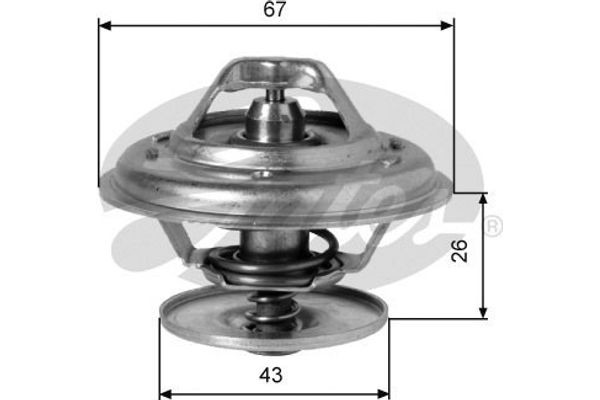 Gates Θερμοστάτης, Ψυκτικό Υγρό - TH01982G1