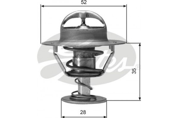 Gates Θερμοστάτης, Ψυκτικό Υγρό - TH04382G1