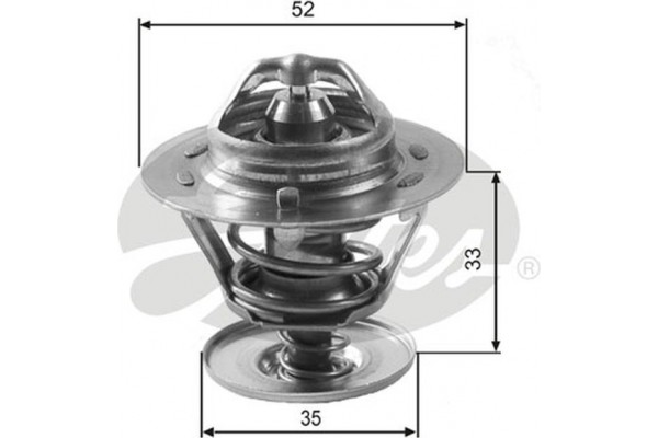 Gates Θερμοστάτης, Ψυκτικό Υγρό - TH12588G1