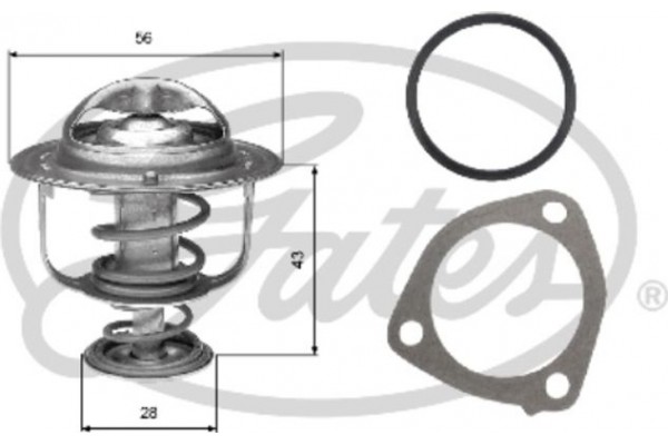 Gates Θερμοστάτης, Ψυκτικό Υγρό - TH31276G1