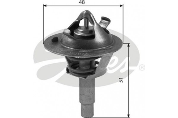 Gates Θερμοστάτης, Ψυκτικό Υγρό - TH38490G1