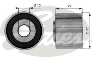 Gates Τροχαλία παρέκκλισης, Ιμάντας poly-V - T36025