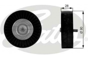 Gates Τροχαλία παρέκκλισης, Ιμάντας poly-V - T36123