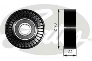 Gates Τροχαλία παρέκκλισης, Ιμάντας poly-V - T36252