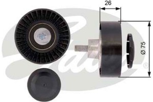 Gates Τροχαλία παρέκκλισης, Ιμάντας poly-V - T36385