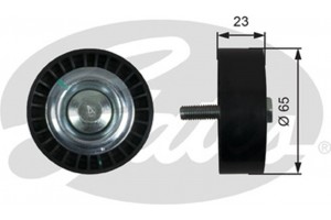 Gates Τροχαλία παρέκκλισης, Ιμάντας poly-V - T36622