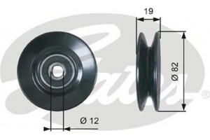Gates Τροχαλία παρέκκλισης, Ιμάντας - T36606